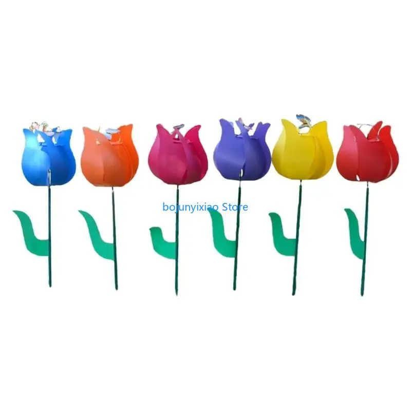 

900B Flower Lawn Pinwheels Wind Spinners Large Windmill Pinwheel for Garden Yard Party Outdoor Decor Yard Decorations