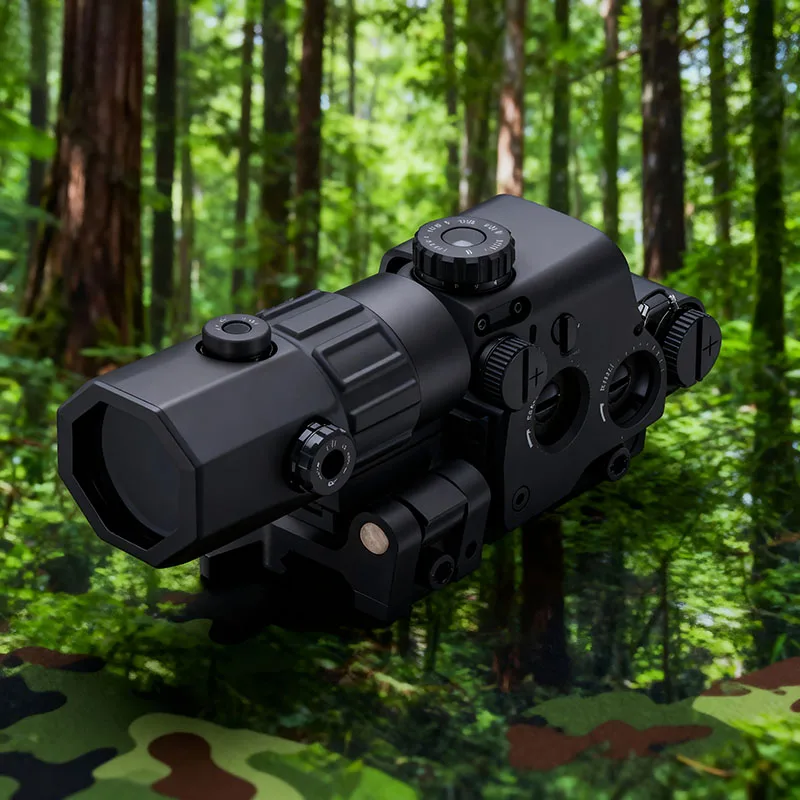 Holographic Scope Set (including Compact 3x Scope), Equipped with Red/Green Dot Light Source - Suitable for BB Guns (Free Gift), Improves Visibility and Accuracy, Compatible with Air Rifles, Making It the Perfect Holiday Gift