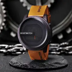 Shiny Interesting Digital Watch Stylish Men's Waterproof Digital Watch Science Technology Design Luminous Strap Outdoor Sports