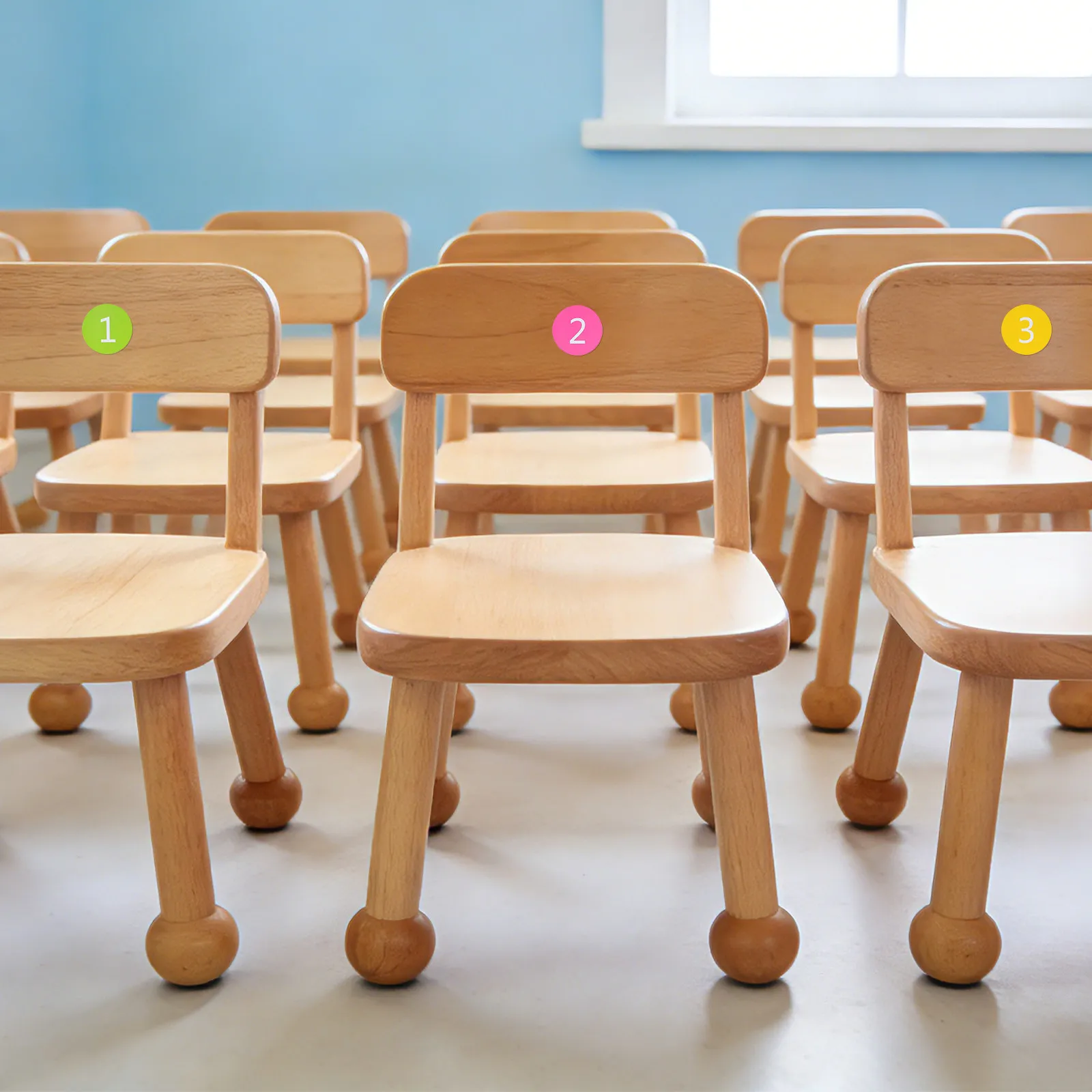 

5 Sheets Colorful Round PVC Number Stickers Waterproof Self-Adhesive Removable for Candy Gift Envelope Wrapping DIY Craft Party