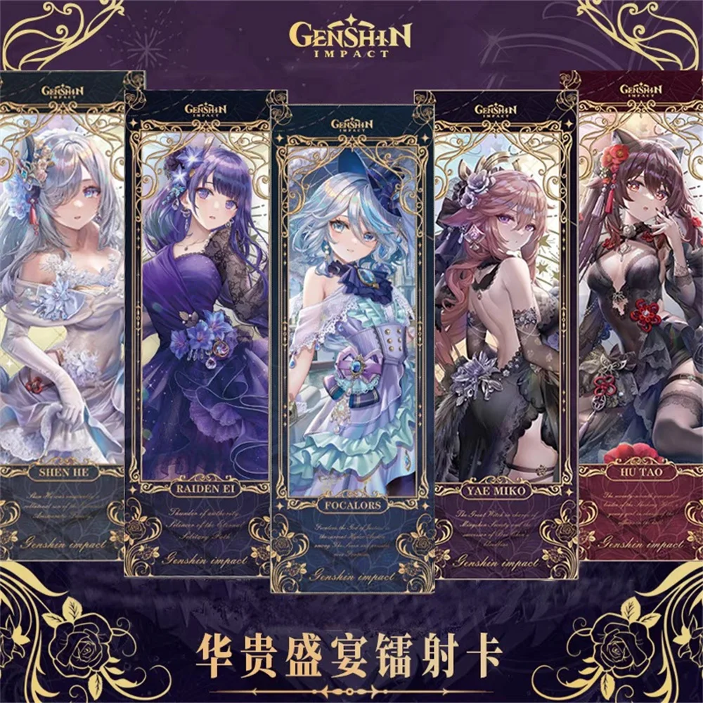 Genshin Impact ceremonial dress Cosplay Bookmark Gliter Double Sided  Yae Miko Ganyu Kirara Nahida Nilou Ayaka Eula Raiden Shogu