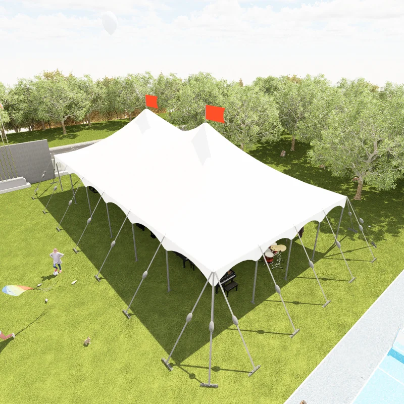 3m X 4m X 5m X 6m Pole Tent Peak Tent For Sale