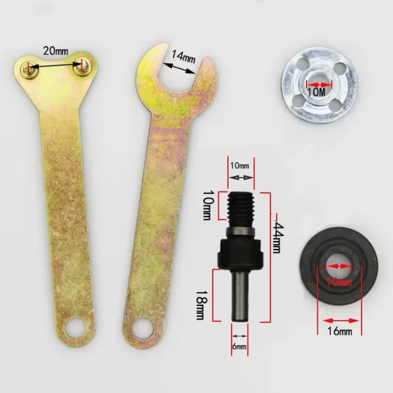 10mm Electric Drill to Angle Grinder Conversion Kit Metal Connecting Rod Set for Cutting Polishing Wheel Disc Grinding Adapter