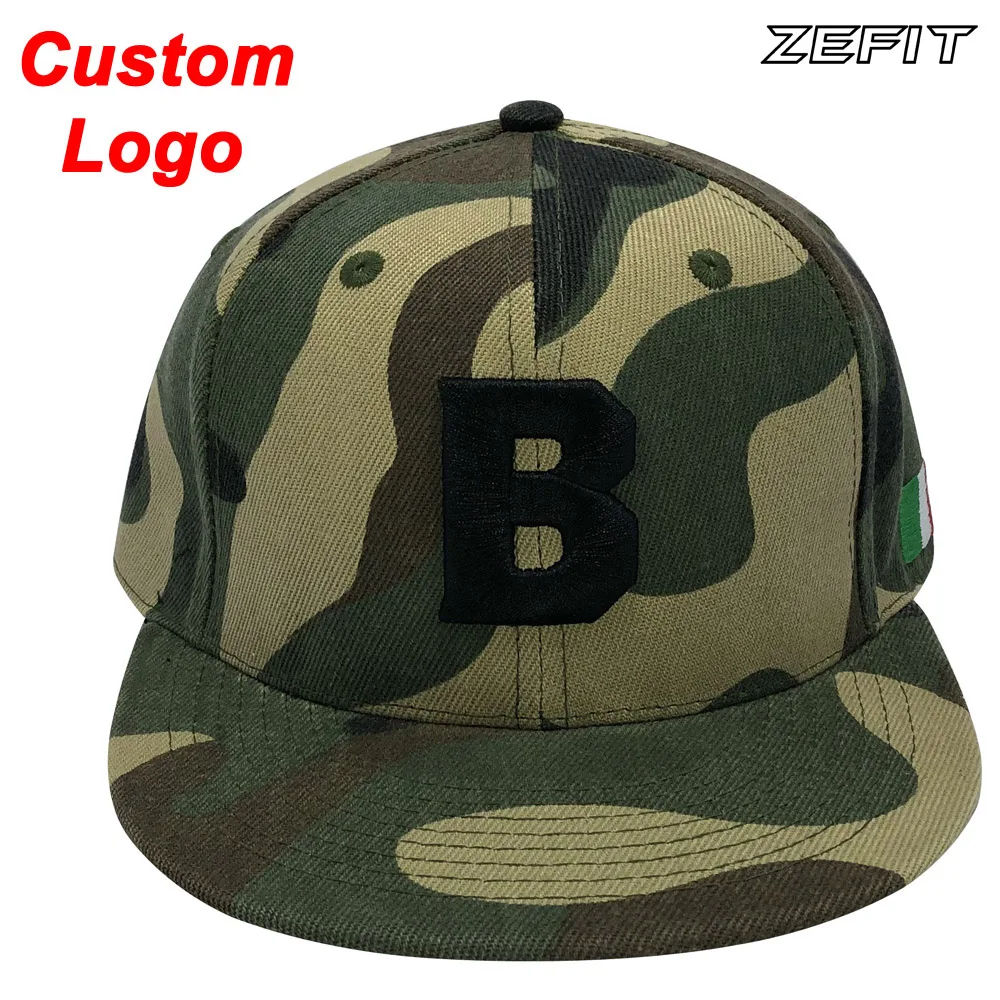 Individual Name Optional 3D Raised Logo Small MOQ Players Number Singer Fans Cap Tennis Camo Fashionable Custom Baseball Hat