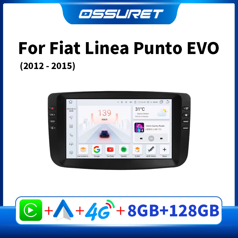 

Car Radio Android GPS for Fiat Linea Punto EVO 2012-2015 Android Auto CarPlay Multimedia Player 7862 Intelligent Audio Screen