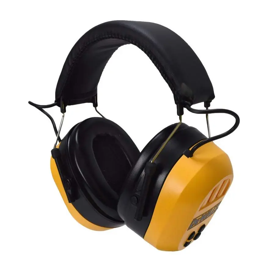 

DPG17 Rechargeable Bluetooth Hearing Protection, Black Yellow, Adjustable Headband, NRR 25