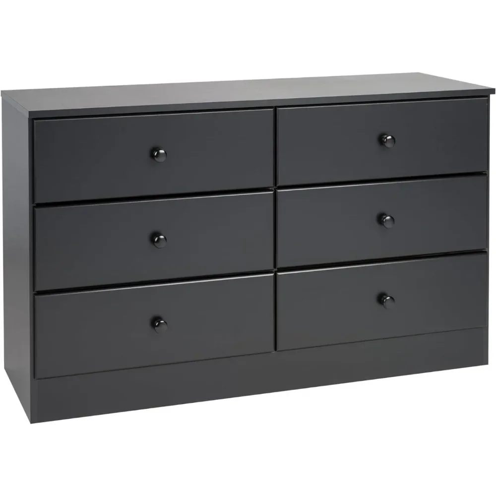 6 Drawer Double Dresser For Bedroom, living room，16