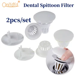 Malha plástica do filtro para a cadeira dental, Tela plástica do spittoon, longa ou curta, 2pcs