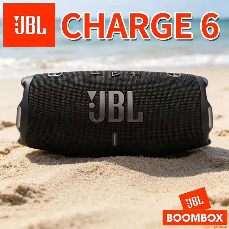 Altavoz Bluetooth JBL Charge 6 Shockwave con Estilo Musical Adaptable, Compatible con Pop, Rock, Folk, Electrónica y Todo Tipo de Música