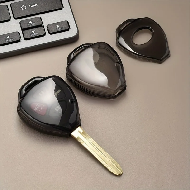 1 pcs TPU Car Remote Key Case Cover, Fit for Toyota Corolla Camry Reiz RAV4 Crown Avalon Venza Matrix Keyless Auto Accessories