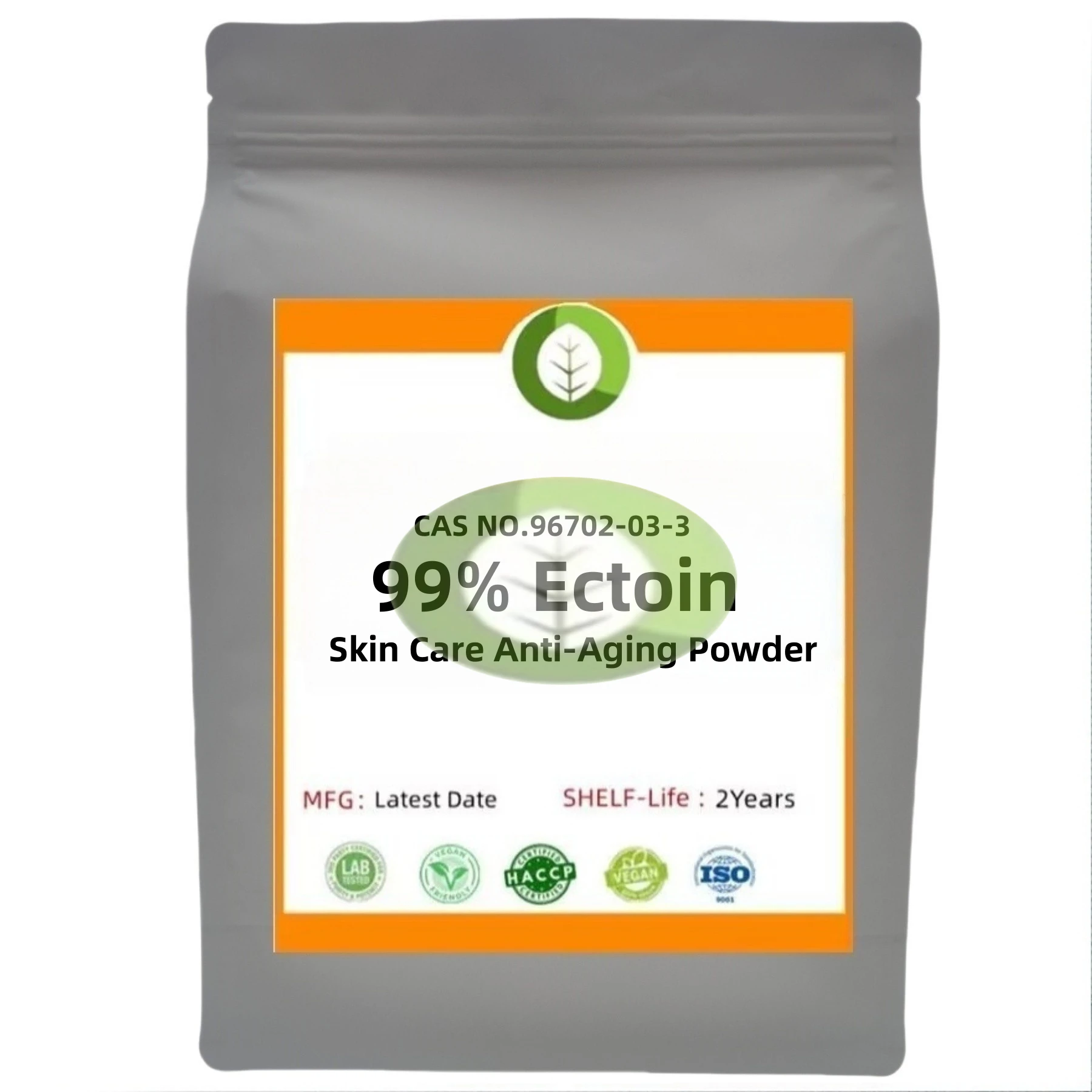 Kosmetischer Rohstoff, hochreines 99 % Ectoin-Pulver CAS Nr. 96702-03-3 Hautpflege-Anti-Aging-Pulver