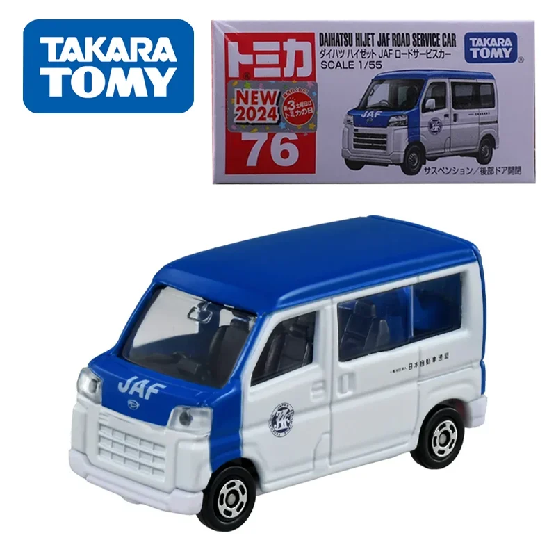 TAKARA TOMY Tomica NEW NO.76 1/55 DAIHATSU HIJET JAF ROAD SERVICE CAR Alloy Toy Motor Vehicle Diecast Metal Model Gifts