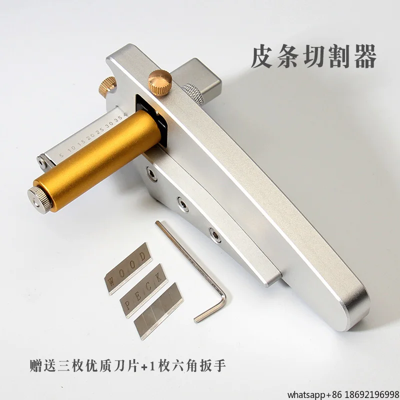 

With Aluminum Alloy Body (width 0.5-6.5 Cm, Thickness ≤6mm), Adjustable Leather Belt Cutter - DIY Handheld Belt Cutting Tool