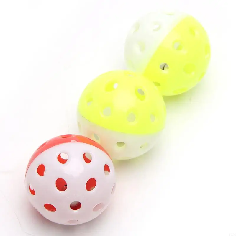 U75C 1 Pc Bird Toy Colorful Plastic Rolling Enrichment Parrots Foot Sphere Toy for Parrots