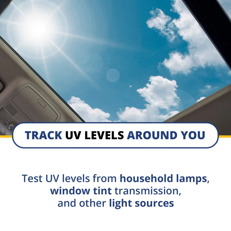 Sclarmcter modelo 5.7 medidor de luz uv total sensível uva e uvb, radiômetro digital portátil e testador de lâmpada para medição ul