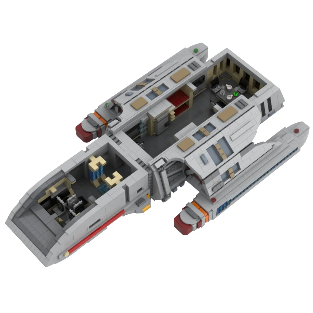 Gobricks MOC Space Trek Runabout Mattoni Modello Spaceships Space Trek Runabout Building Blocks Ultimate Collector Toys Regalo