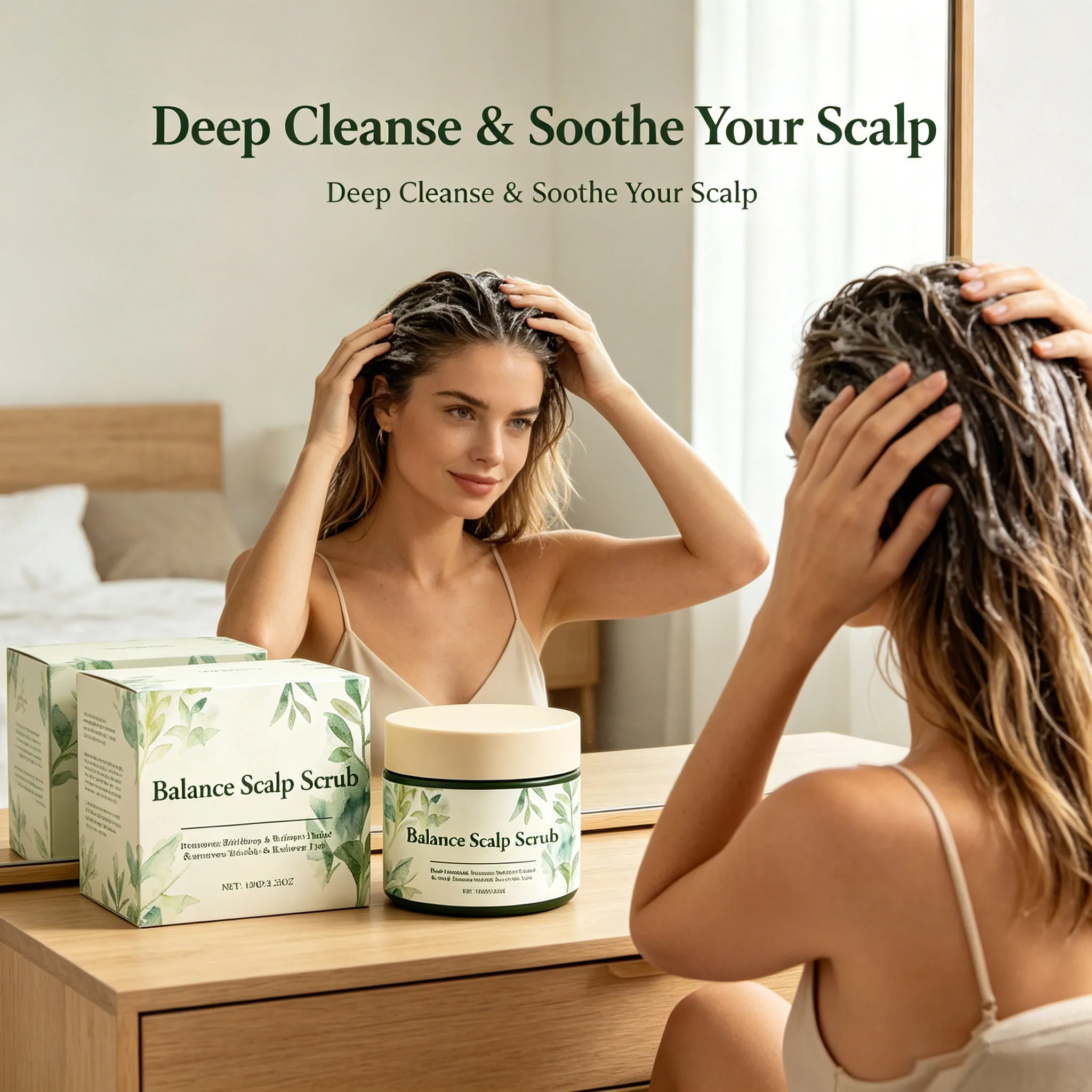 Scalp Scrub Deep Cleansing Hair Follicles Dandruff Remover Oil Control Sebum Secretion Soothing Massage Scalp Exfoliation Cream
