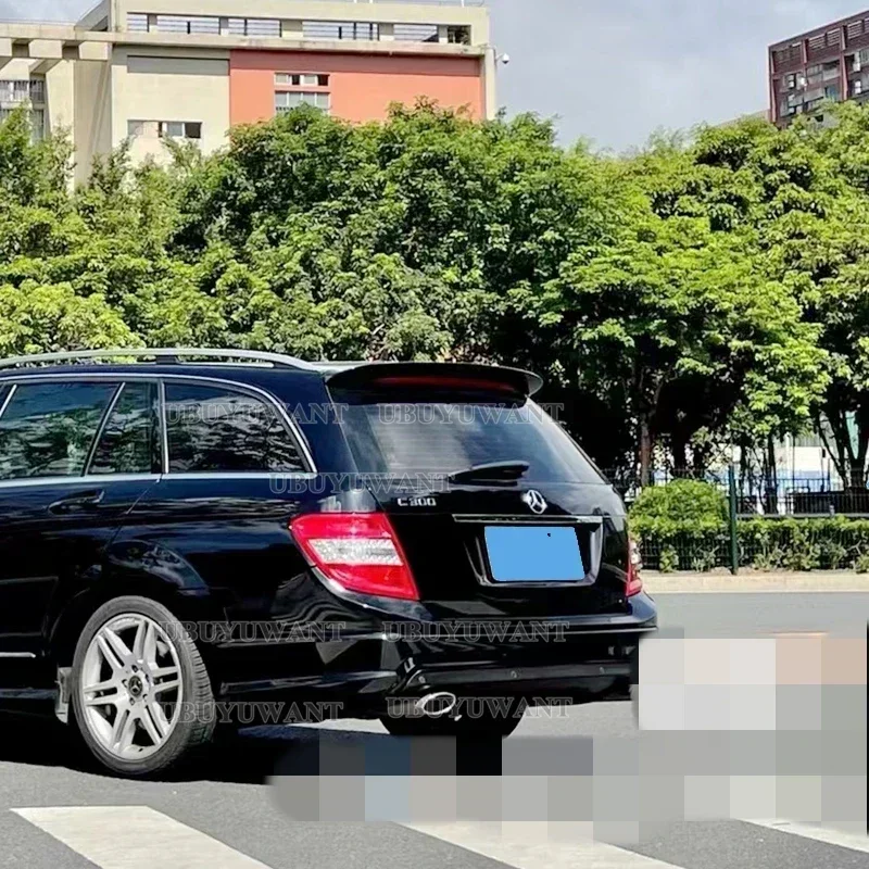 High Quality Carbon Fiber Roof Spoiler Car Rear Wing For W204 BENZ W204 C200 C300 C63 2010-2014 Estate / Wagon Spoiler