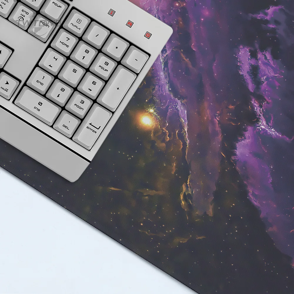 Custom Mouse Pad para Gamer, Espaço Céu Estrelado, XL, Casa, Novo Mousepad, XXL Playmat, Teclado, Escritório, Borracha Natural, PC, Desktop