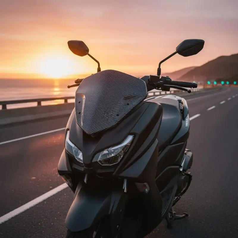 Front Windshield Visor Shatter Resistant 1Pcs Compatible with NVX 155 Aerox 155 V1 V2 V3 Motorcycle