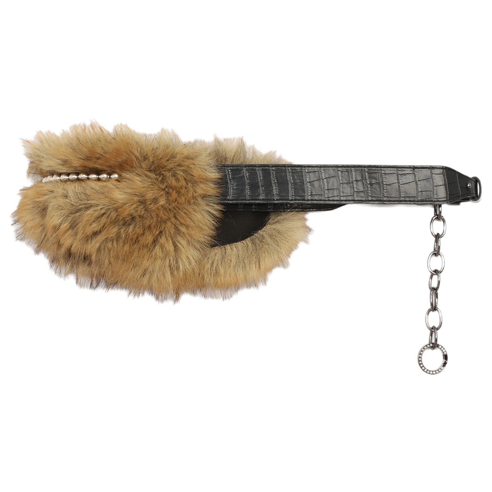 Ceinture en Fourrure Artificielle en Faux Cuir Unisexe, Accessoire de Costume Réglable pour la Photographie Cosplay, Style Rétro Vintage Médiéval Viking, 1 Pièce