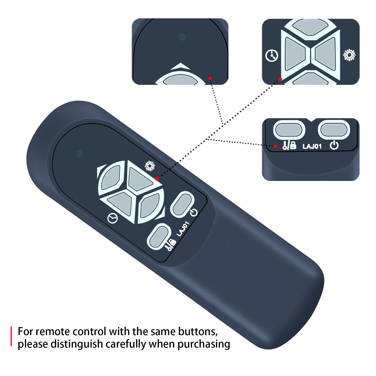 Neue Fernbedienung für Lifesmart Heater LS-4W1500-X ​ LS-6DMIOH-X ​ LS-8WIOH-LB-IN MVH-2000 HT1013US