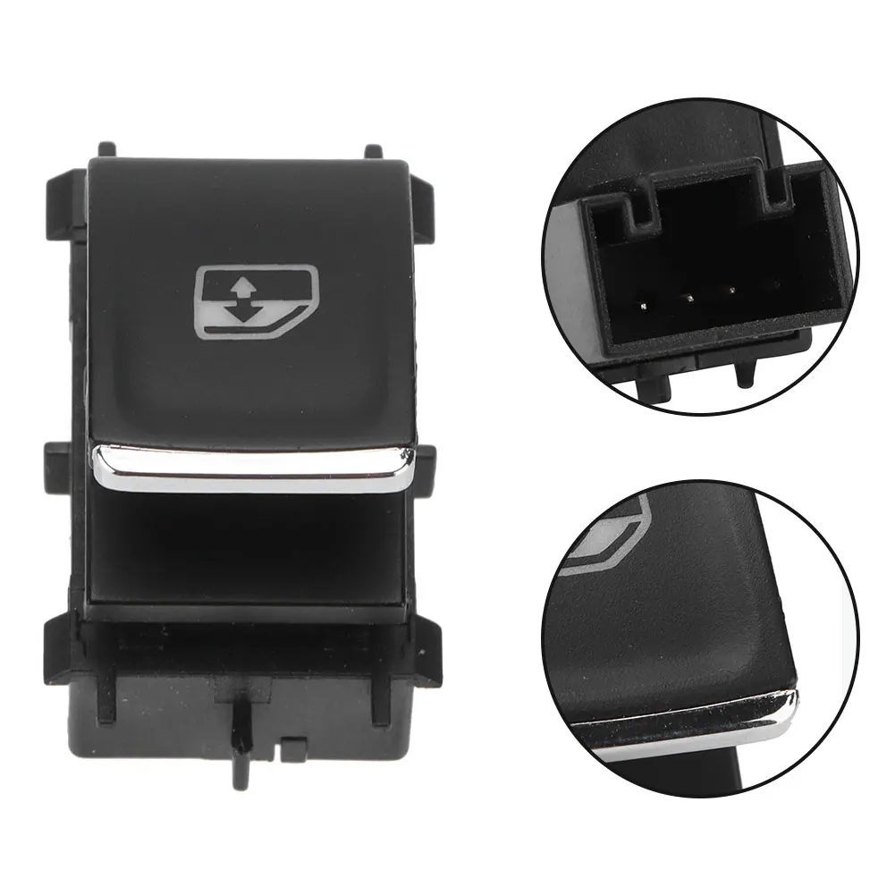 1pcs ABS Passenger Side Glass Switch Button For Golf MK7 5GG959855A 5G0959855F Parts  Accessories Black