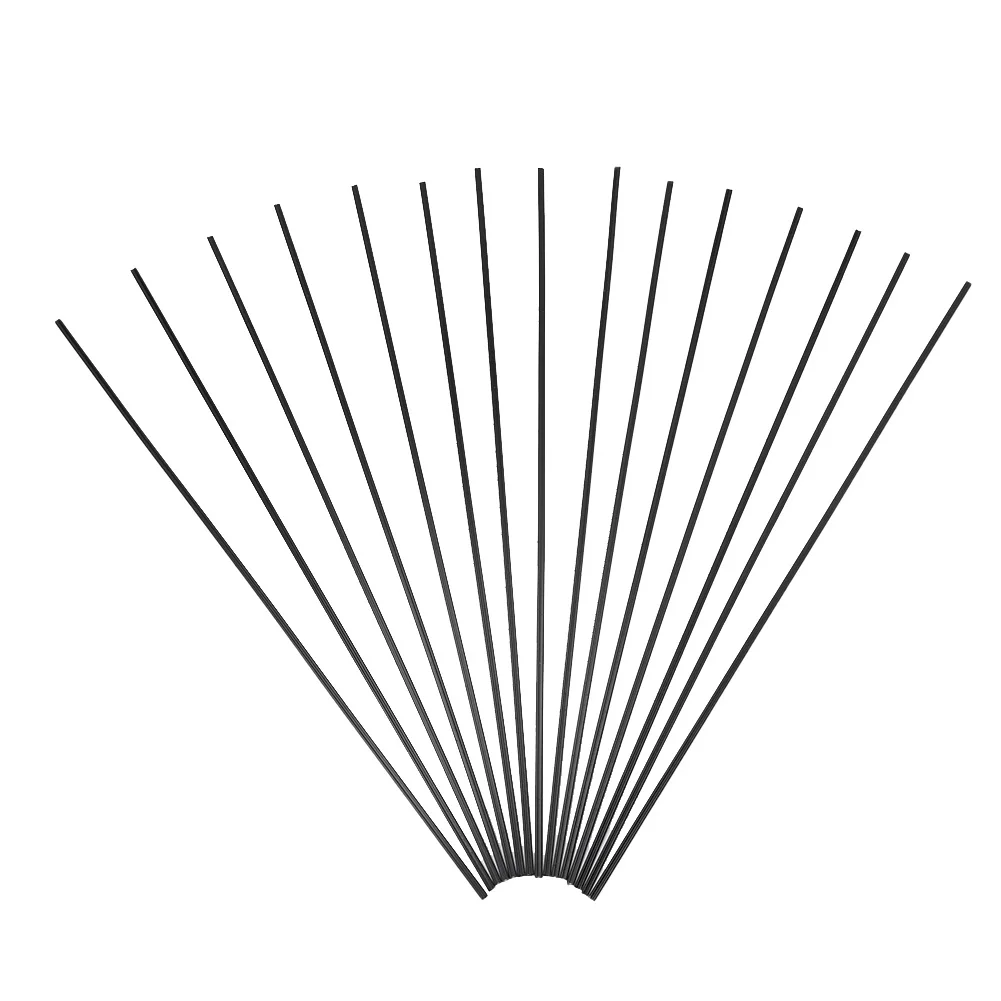 15Pcs Black ABS Plastic Welding Rods 50cm Length Triangular Electrode For Motorcycle Car Computer Shell Fairings Repair Tools