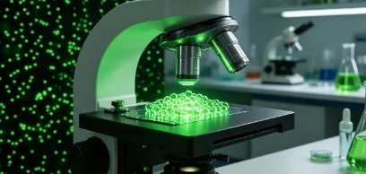 Monodisperse Uniform Green Fluorescent Polystyrene Microspheres Micron‑Nanometer PS Fluorescent Particles