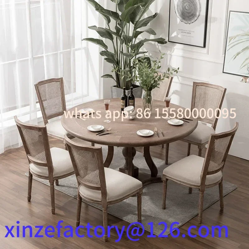 Sedia da pranzo retrò americana personalizzabile per ristorante, sedia da pranzo per bar, design unico e squisito solido