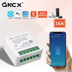 Tuya 16A MINI Wifi Smart Switch DIY 2-way Control Relay Timer For Smart Life Work With Alexa Google Home Yandex Alice