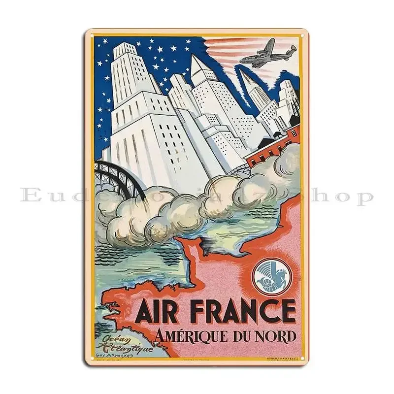 Aviation Art 2 Metal Signs Pub Customize Cave Garage Club Tin Sign Poster