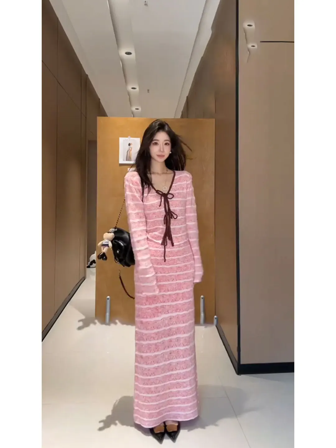 

Sweet Style Women's Long Sleeve Knitted Set Casual High Waist Skirt Comfortable Breathable Fashionable Early Autumn New ...