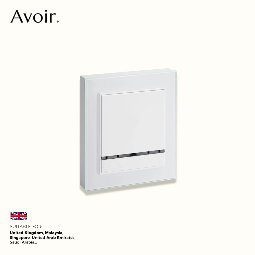 

Avoir белая панель из закаленного стекла, настенная универсальная 5-контактная розетка, настенный выключатель для телевизора CAT6, стандарт Великобритании, 18 Вт, USB-разъем для быстрой зарядки типа C выключатель света