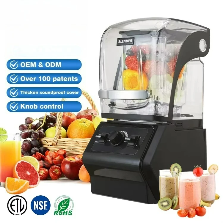 

High Speed 1.5L 2L Fruit Smoothie Blender, Juicer, Food Processor 1500W 2000W Commercial Blender with Lid