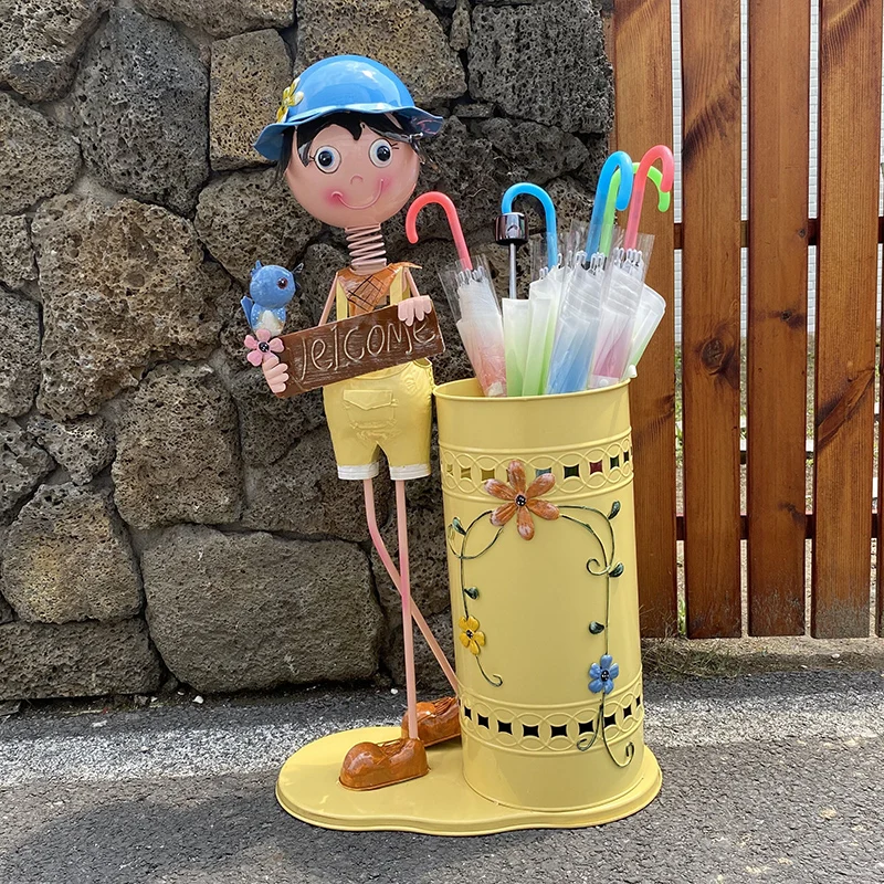 الشمال الحديد مظلة حامل داخلي مدخل حامل رف فندق اللوبي مدرسة مظلة التخزين المنظم #4