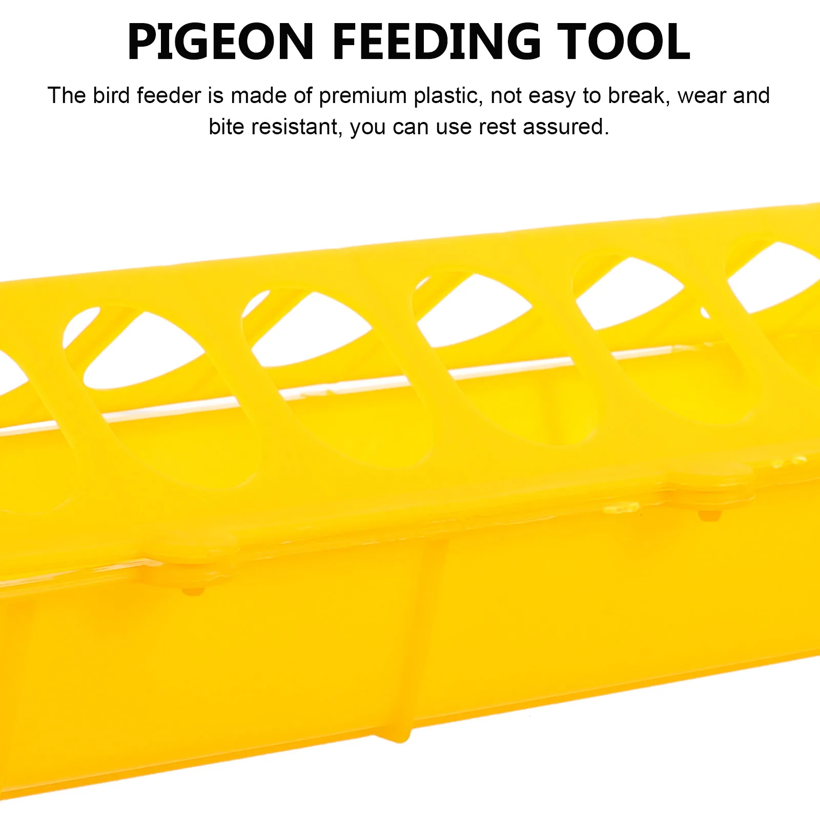 

2Pcs Portable Bird Feeding Holders Plastic Pigeon Feeder Durable Long-Lasting Feeding Trough Container for Parrots and Small