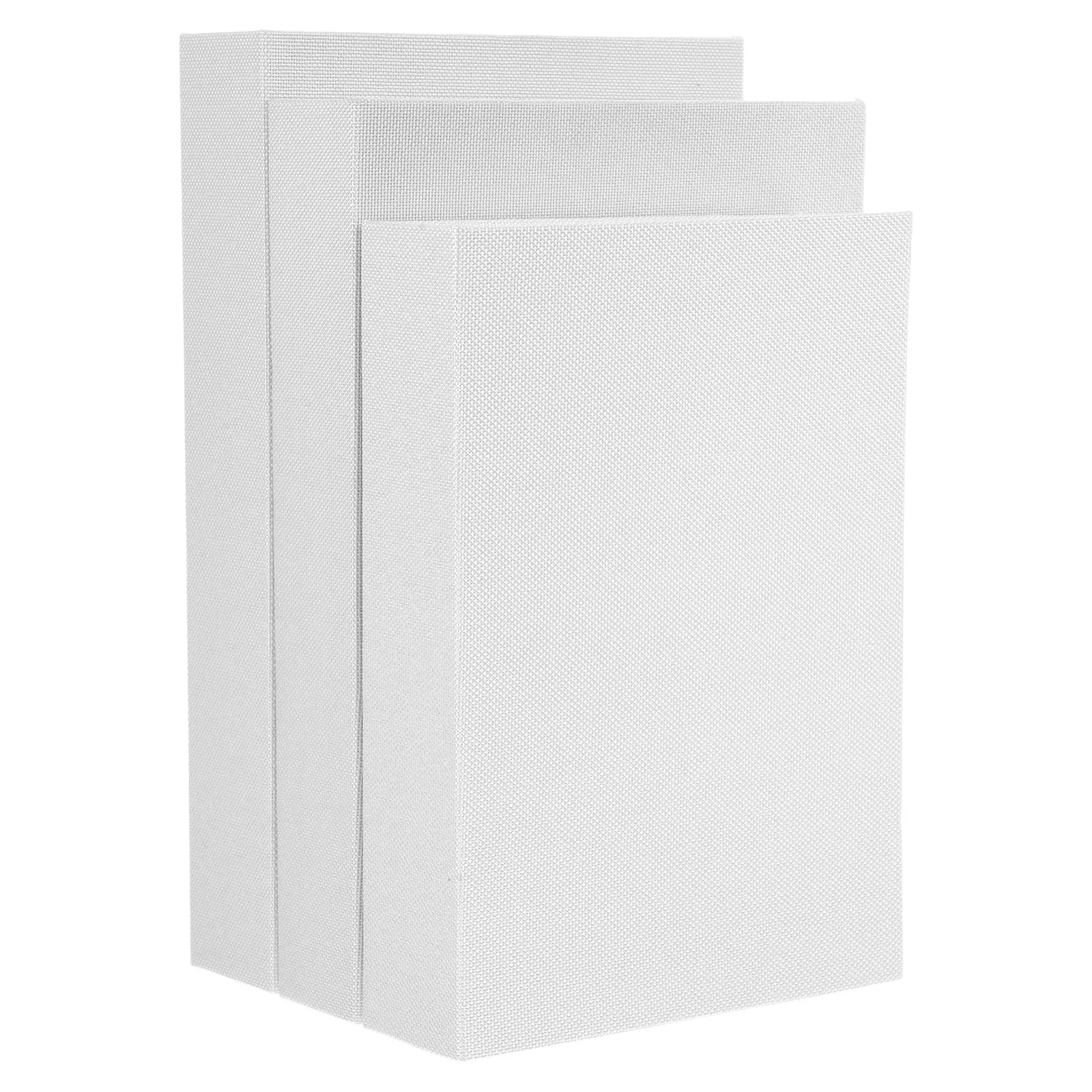 

3pcs Linen Decorative Book Boxes Storage Fake Books Hidden Compartment Materials Versatile Storage Elegant Decor