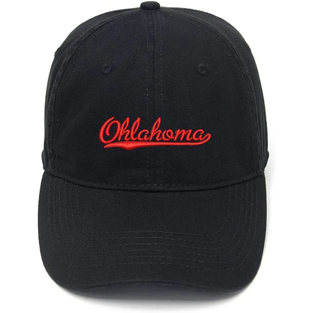 

Lyprerazy Men's Baseball Cap Oklahoma - OK Embroidery Hat Cotton Embroidered Casual Baseball Caps