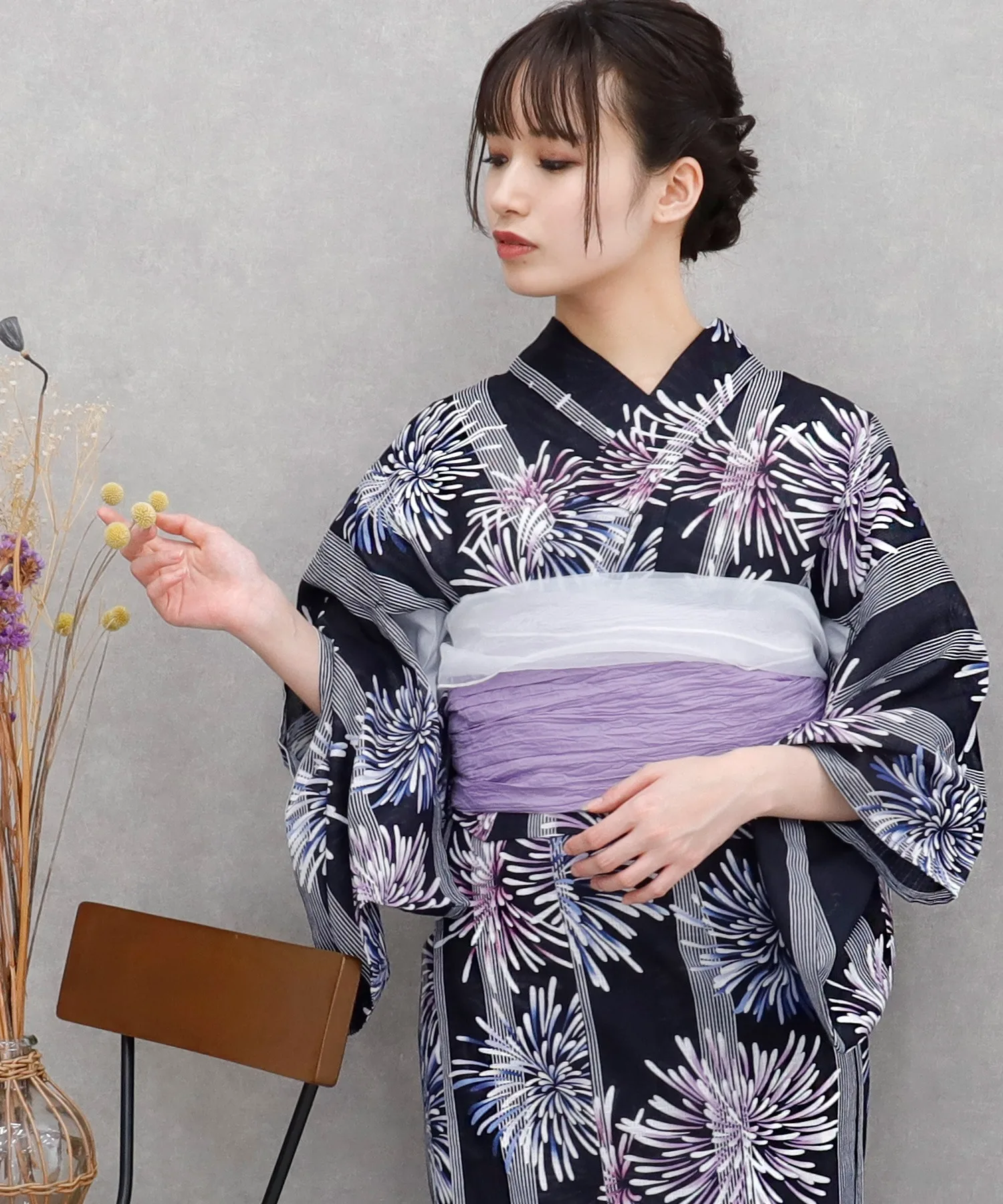 Traditional Yukata Kimono Dress Women's Cotton Linen Material Bathrobe Summer Fireworks Elegant Simple Style Chinese Ethnic Wear