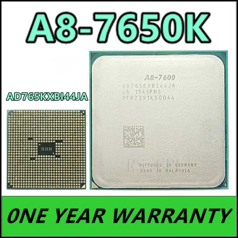 A8 7650K 7650 A8-7650K 3.3GHz Used Quad-Core AD765KXBI44JA Socket FM2+