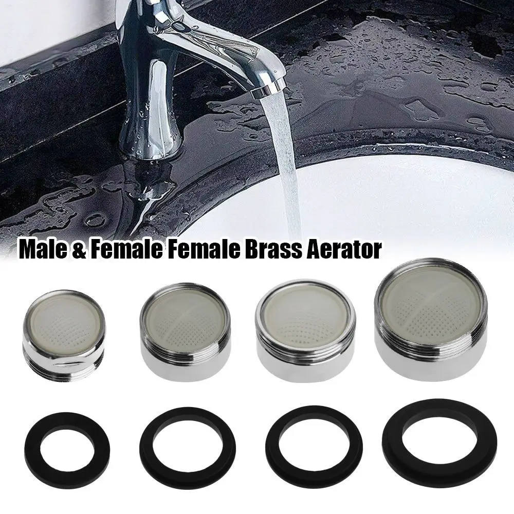 

1Set Male Female Brass Aerator With Washer Water Saving Tap Aerator Water Purifier Bathroom Kitchen Filter Faucet Bubbler