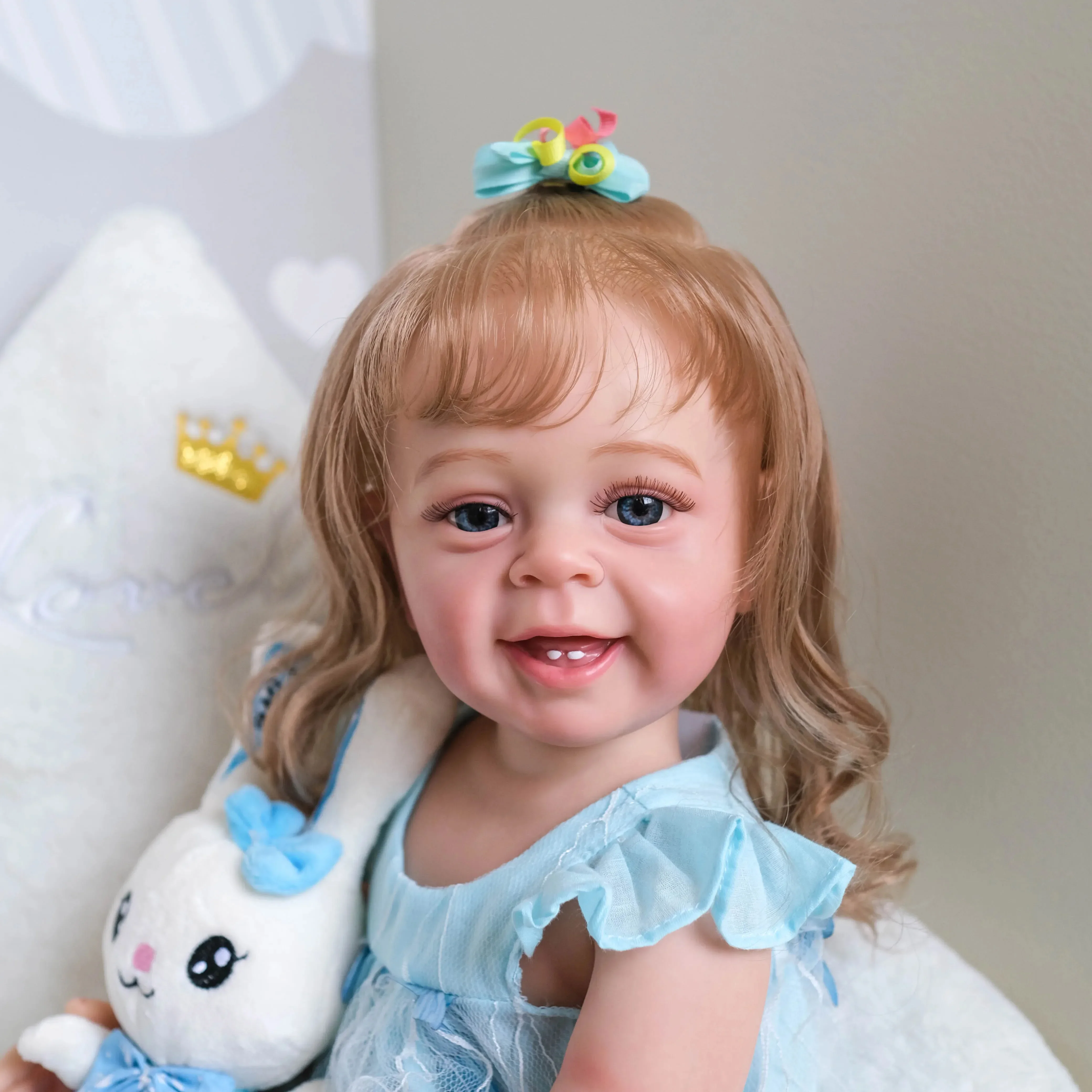 Yannik-Full Body Silicone Reborn Toddler, Princess Lifelike, Handmade, 3D Skin, Multiple Layers Painting Butter, 55cm