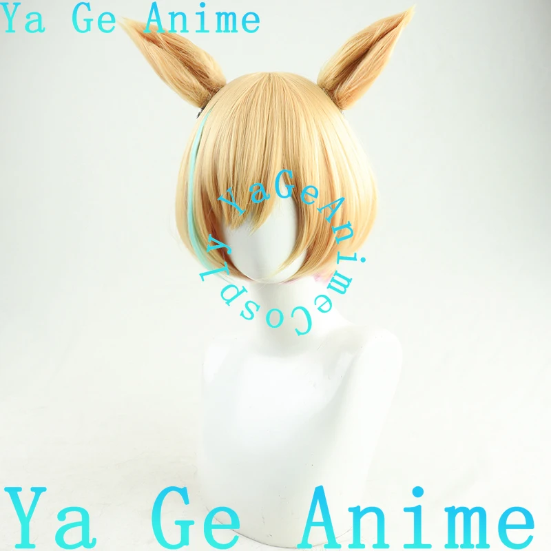 تأثيري أوما موسومي جميلة ديربي ليتل كوكون شعر مستعار تأثيري مع الذيل والأذنين سباق الخيل فتاة لعبة عرض الواقع شعر مستعار شخصية #5