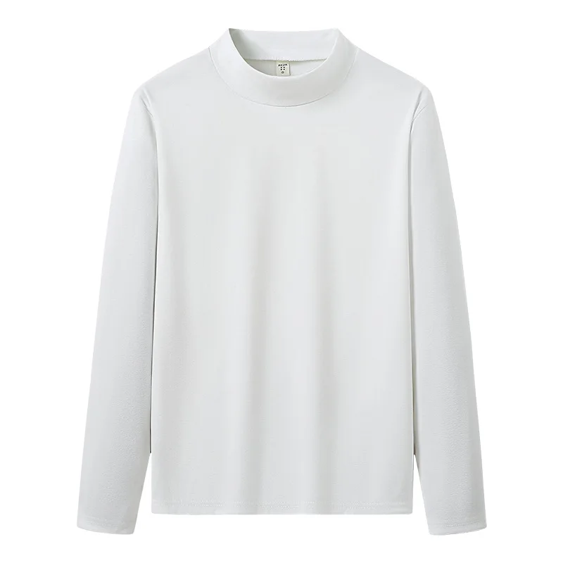 T Shirt For Men Cotton Long Sleeve T-shirts Solid Color Men's Clothing Full Length Sleeve For Spring And Autumn Undershirts view 5