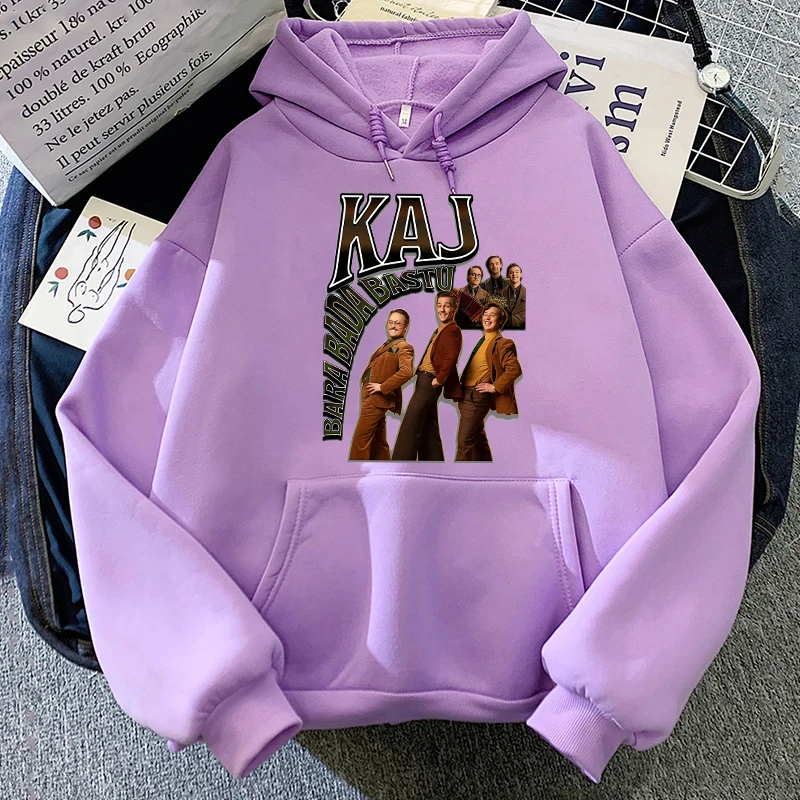 Y2K Kaz Bara Bada Bastu Suécia Eurovision 2025 Padrão Hoodies Moletom Casual Solto Pulôveres Unissex Criativo Estetica Fãs Tops #6