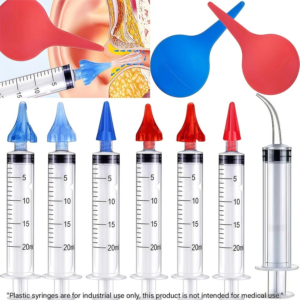 

5 sets of ear flushing kits for removing earwax and cleaning water flushing kits