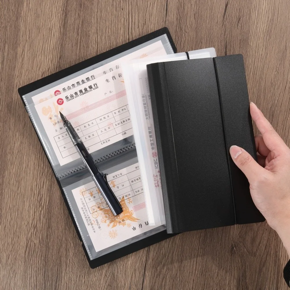 돈 절약 봉투 돈 절약 챌린지 PU 대용량 미니 바인더 저축 챌린지, 방수 재사용 가능