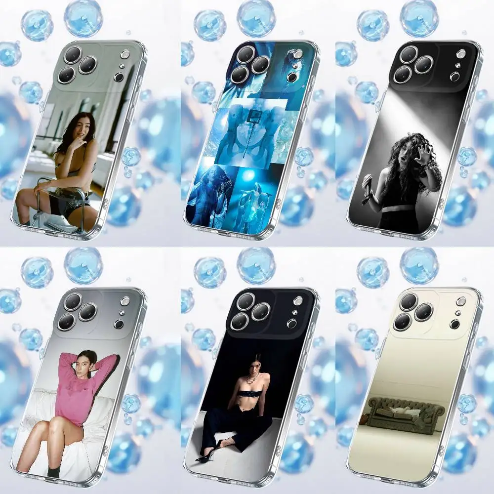 

L-Lorde Pure Heroine Virgi Phone Case For iPhone 12,16,11,14,13,17,15 Plus,Pro,Max,Plus,E,Air,Mini Transparent Cover