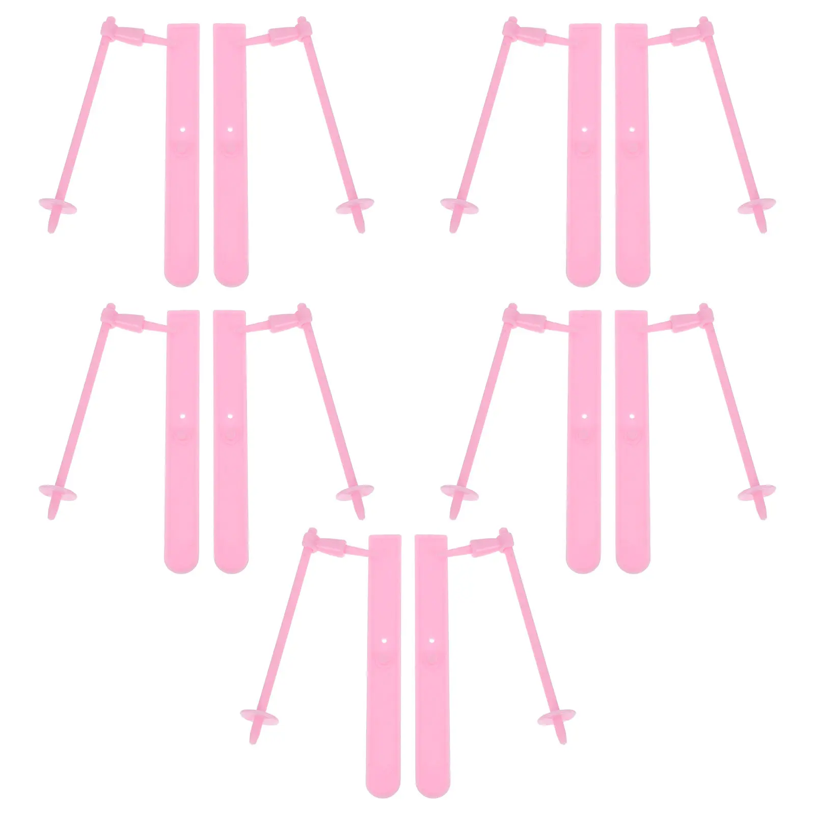 

5 комплектов миниатюрных пластиковых лыж для кукольных домиков, аксессуары для зимних игр, мини-наборы для декора крошечных домиков